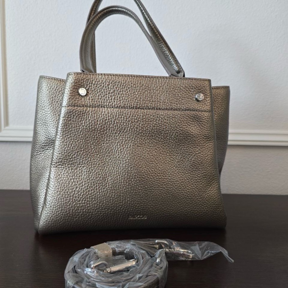 Metallic Silver Handbag